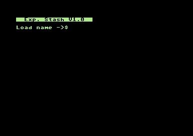 Stash Cruncher V 1.0 (Commodore 64)