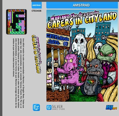 Mariano the Dragon in Capers in Cityland (ZX Spectrum, Amstrad)