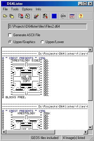D64Lister, a hasznos segítőtárs