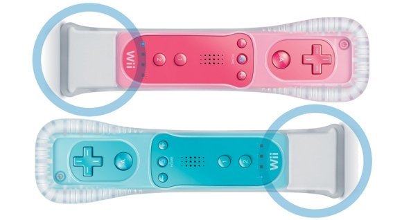 Kék és Rózsaszín WiiMote-ok Valentinra