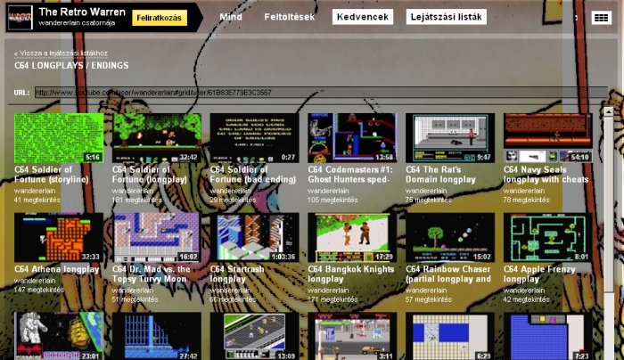 Végigjátszások C64-re, videóba öntve