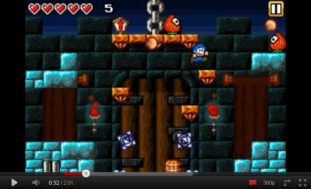 Bloo Kid, a retro platformer Androidra