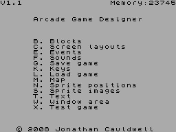Arcade Game Designer (ZX)