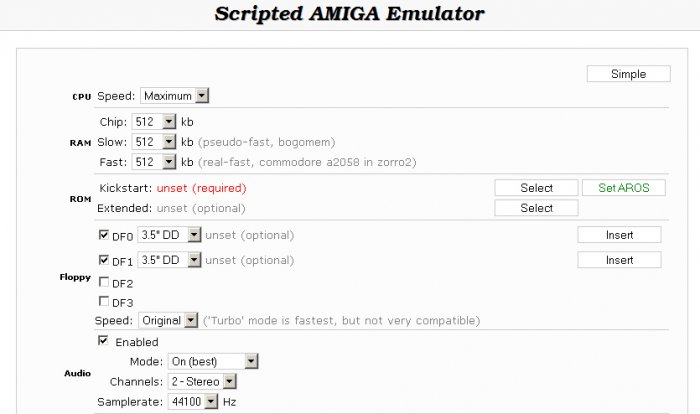 Scripted Amiga Emulator