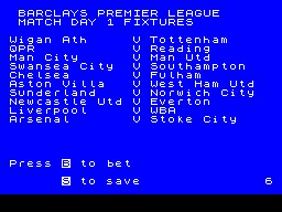 Advanced Premiership Simulator (ZX)