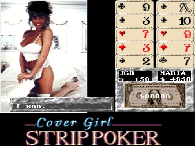 Cover Girl Strip Poker