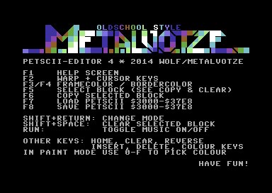 Petscii Editor v4 (C64)