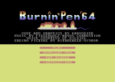 Burnin’ Pen ’64 (C64)