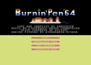 Burnin’ Pen ’64 (C64)