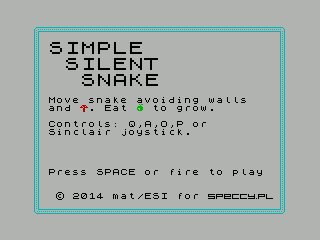 Simple Silent Snake (ZX)